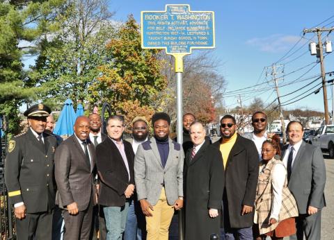 Marker honors Booker T. Washington